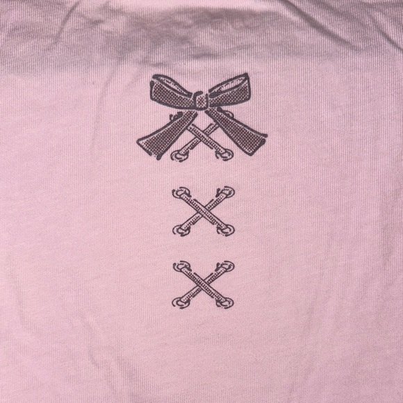 Uniqlo My Melody Hello Kitty Pink Short Sleeve Tee Lace L - Picture 4 of 5